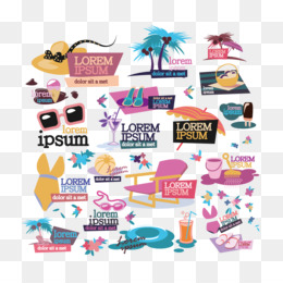 beach sunset logo design, holiday logo collection vector illustration -  vector Stock Vector Image & Art - Alamy