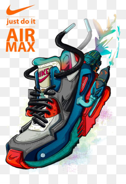 Dynamic and Colorful Hand Drawn Sneaker Art in Watercolor AI Generative  24639148 PNG