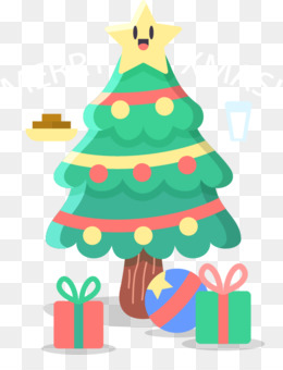 Sketch with cute christmas tree new year gifts Vector Image