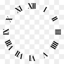 Roman Numerals Clock Png Roman Numerals Clock Templates Roman