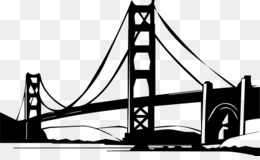 Transparent Golden Gate Bridge Cartoon - art-puke