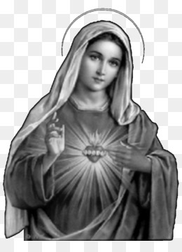 immaculate heart of mary clip art