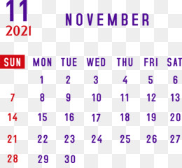 November 2021 Kalender 2021 Monatskalender Druckbare 2021 Monatskalendervor...