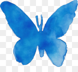 butterflies silhouette watercolor painting logo swallowtail butterfly